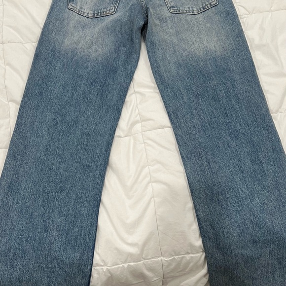 ZARA TRF MIXED MID WAIST WIDE LEG JEANS - Picture 5 of 6